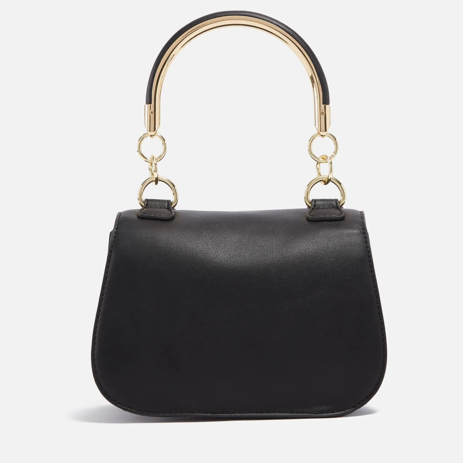 Mini Bags*Love Moschino Metal Handle Mini Faux Leather Bag