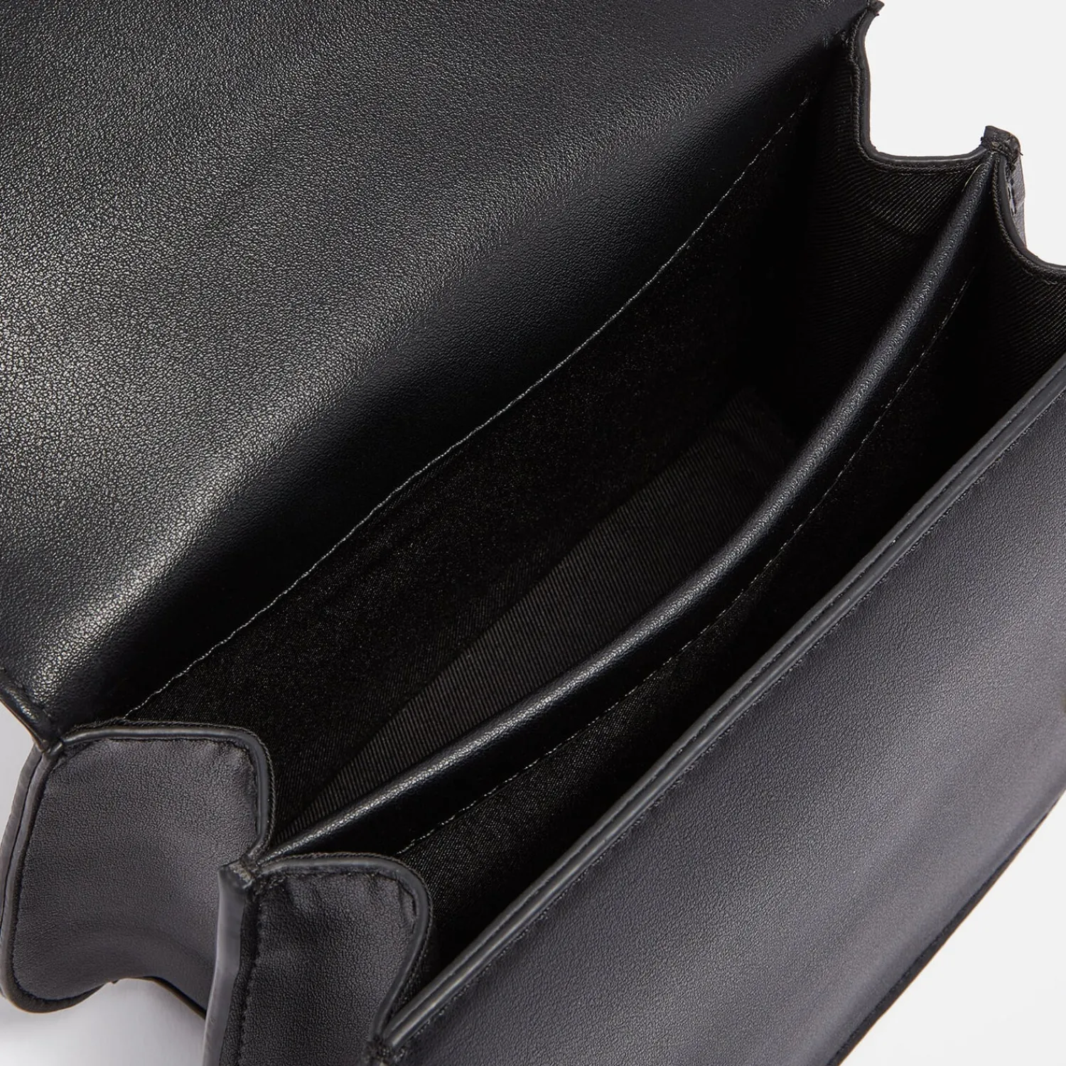 Mini Bags*Love Moschino Metal Handle Mini Faux Leather Bag