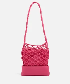 Mini Bags*Love Moschino Net Detail Mini Jersey Tote Bag