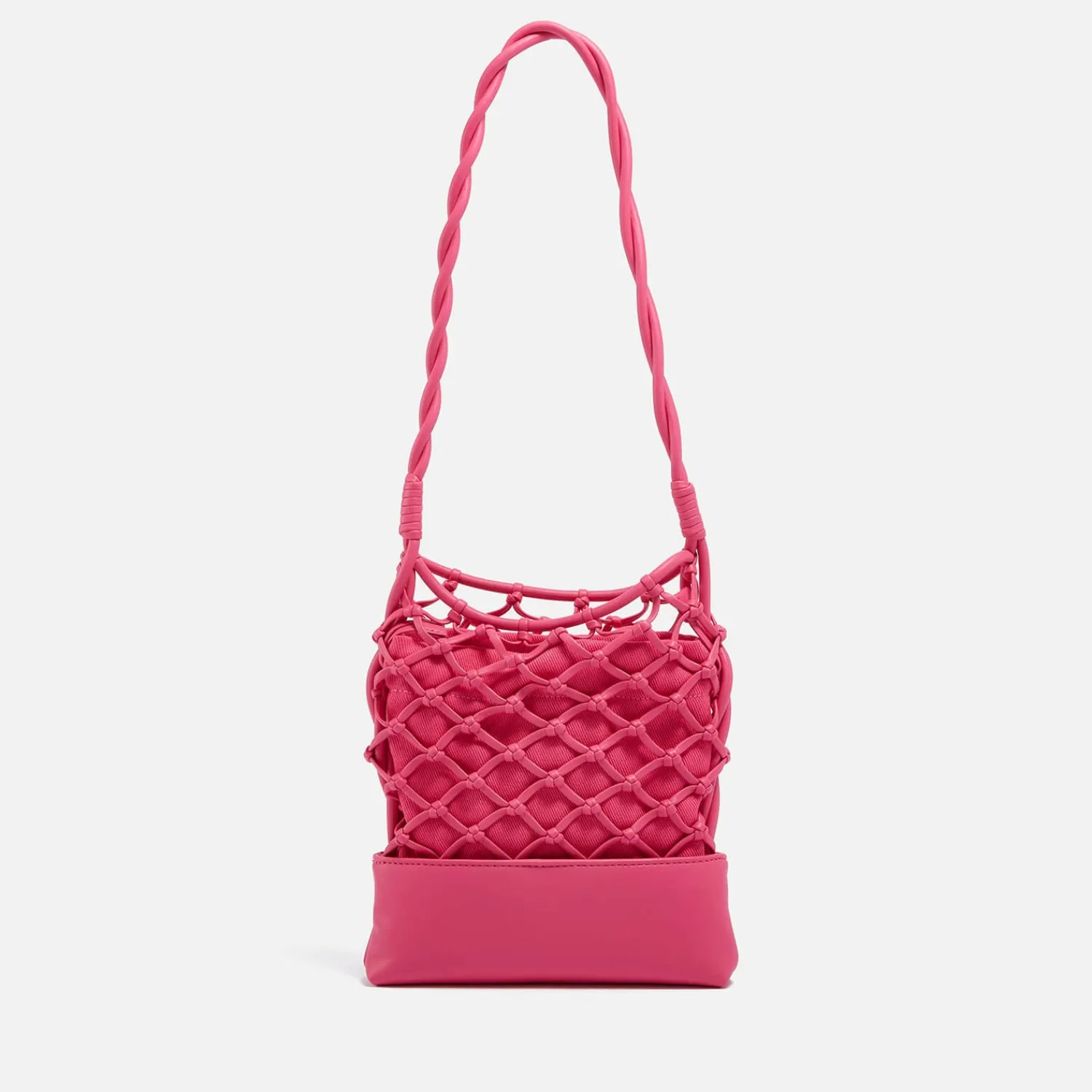 Mini Bags*Love Moschino Net Detail Mini Jersey Tote Bag