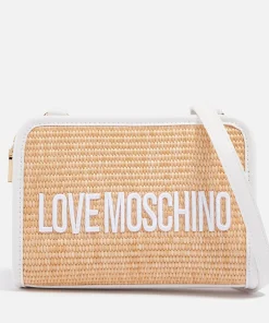 Crossbody Bags*Love Moschino Rattan Faux Leather Crossbody Bag