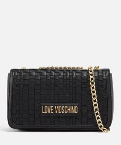 Shoulder Bags*Love Moschino Woven Faux Leather Shoulder Bag