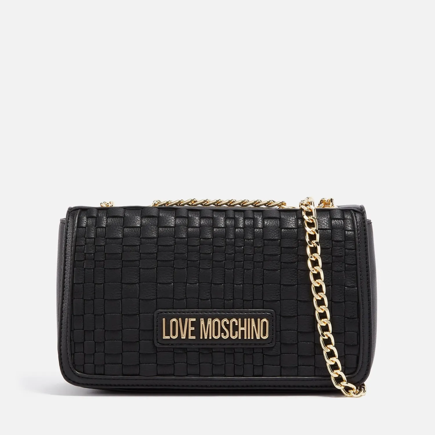 Shoulder Bags*Love Moschino Woven Faux Leather Shoulder Bag