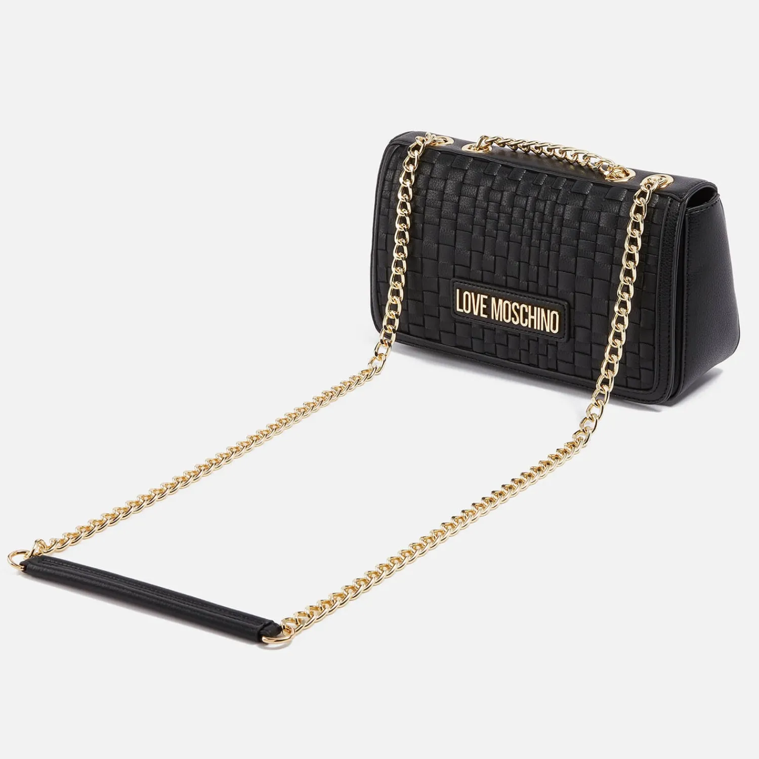 Shoulder Bags*Love Moschino Woven Faux Leather Shoulder Bag