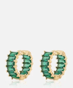 Jewellery Sets*Luv AJ Ballier Huggies Gold-Plated Crystal Earrings