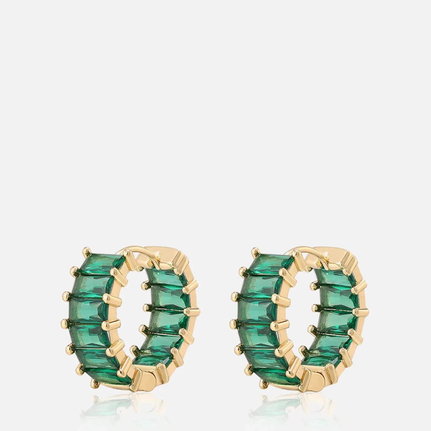 Jewellery Sets*Luv AJ Ballier Huggies Gold-Plated Crystal Earrings