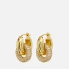Earrings*Luv AJ Gold-Plated Cubic Zirconia Hoop Earrings