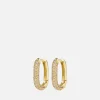 Earrings*Luv AJ Pave Chain Gold-Plated Crystals Earrings