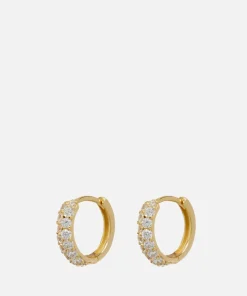 Earrings*Luv AJ Pave Gold-Plated Crystal Baby Earrings