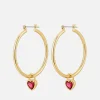 Jewellery Sets*Luv AJ X For Love And Lemons Heart Gold-Plated Hoop Earrings