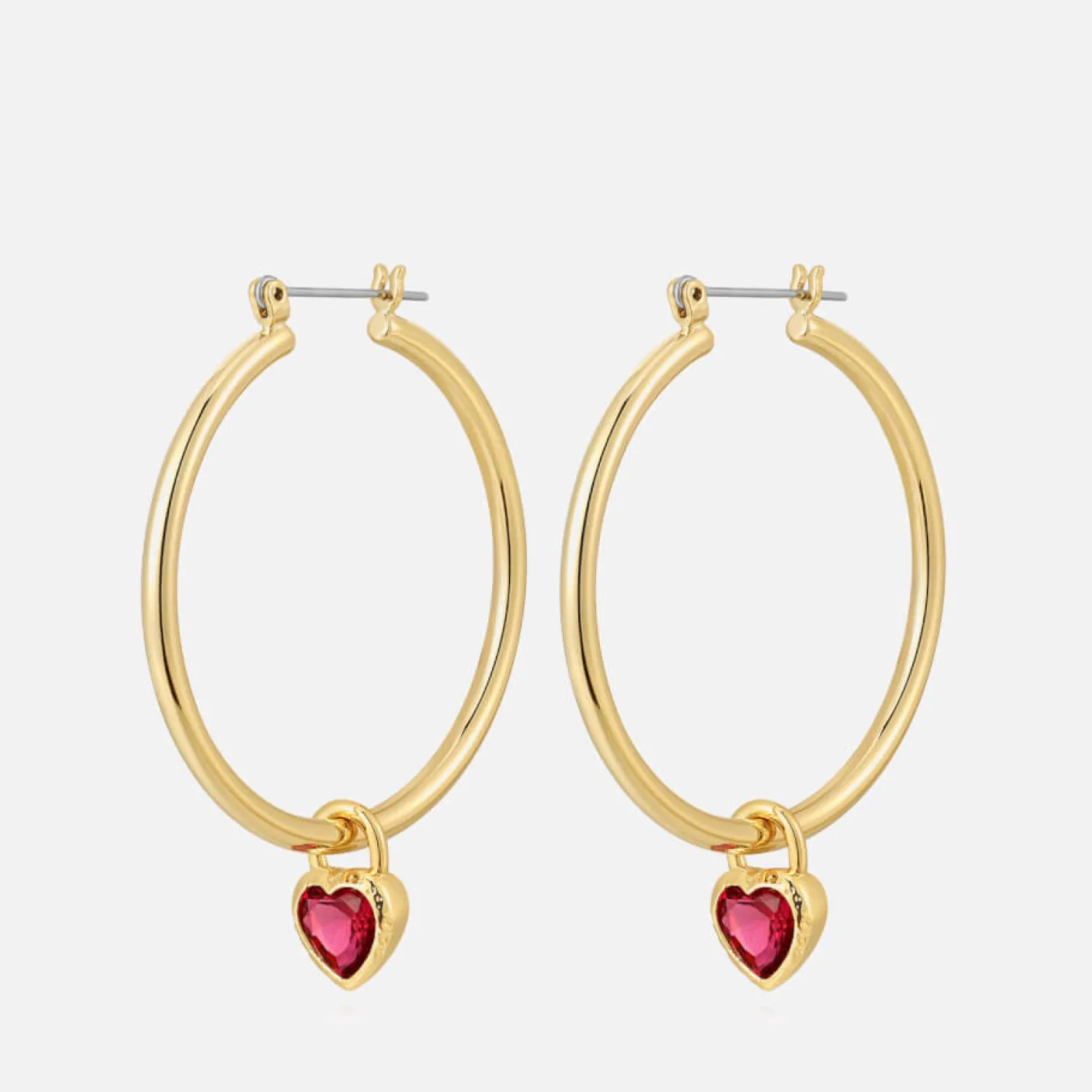 Jewellery Sets*Luv AJ X For Love And Lemons Heart Gold-Plated Hoop Earrings
