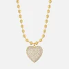 Necklaces*Luv AJ X For Love And Lemons Puffy Heart Gold-Plated Necklace