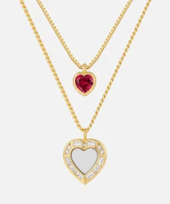 Jewellery Sets*Luv AJ X For Love And Lemons Heart Gold-Plated Necklace