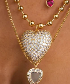 Jewellery Sets*Luv AJ X For Love And Lemons Heart Gold-Plated Necklace