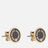 Earrings*Marc Jacobs The Medallion Gold-Toneenamel And Crystal Earrings