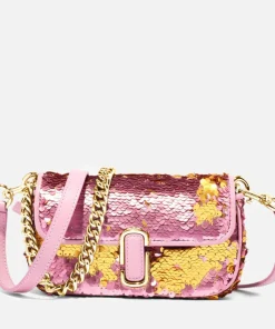 Shoulder Bags*Marc Jacobs The Sequin J Leather Shoulder Bag