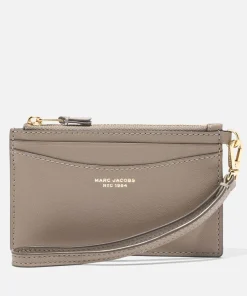 Clutch Bags*Marc Jacobs The Top Zip Wristlet Leather Wallet