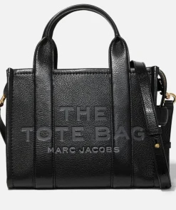 Mini Bags*Marc Jacobs Women's The Leather Mini Tote Bag - Black