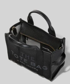 Mini Bags*Marc Jacobs Women's The Leather Mini Tote Bag - Black