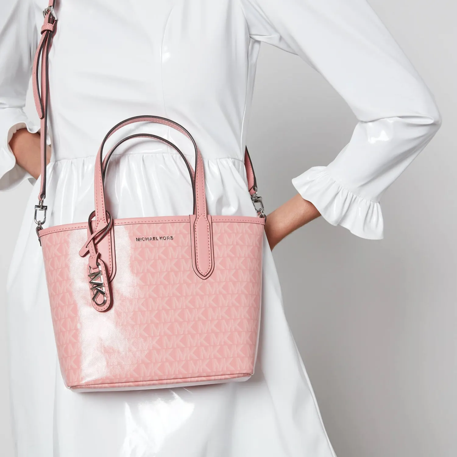 Tote Bags*MICHAEL Michael Kors Eliza Xtra Small Coated-Canvas Bag