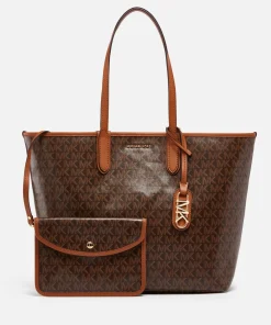 Tote Bags*MICHAEL Michael Kors Eliza Coated-Canvas Large Tote Bag