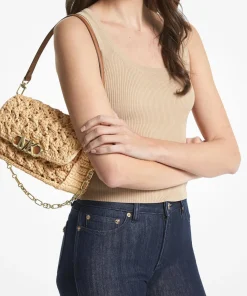 Shoulder Bags*MICHAEL Michael Kors Parker Medium Rattan Shoulder Bag