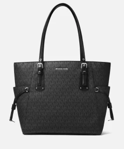 Tote Bags*MICHAEL Michael Kors Voyager East West Signature Tote Bag - Black