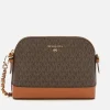 Crossbody Bags*MICHAEL Michael Kors Women's Jet Set Charm Large Dome Cross Body - Brown/Acorn