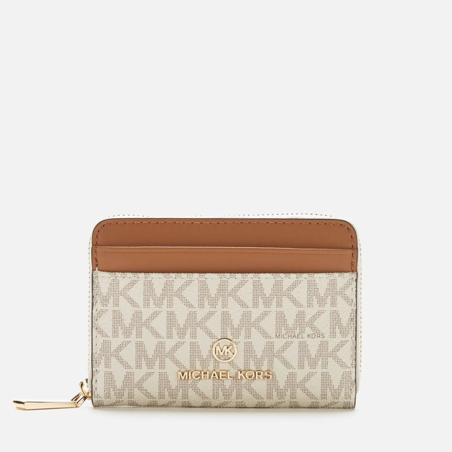 Purses And Cardholders*MICHAEL Michael Kors Women's Jet Set Wallet - Vanilla/Acrn