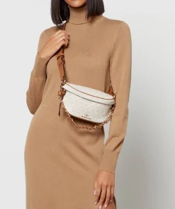 Crossbody Bags*MICHAEL Michael Kors Women's Slater Xs Sling Bag - Vanilla/Acorn