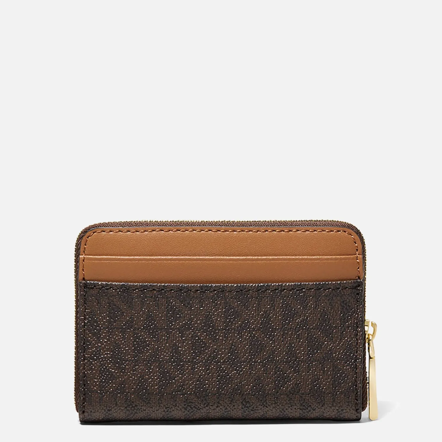 Purses And Cardholders*MICHAEL Michael Kors Women's Jet Set Charm Small Za Coin Card Case - Brn/Acorn