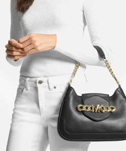 Shoulder Bags*MICHAEL Michael Kors Women's Hally Medium Conv Shoulder Bag - Black