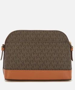 Crossbody Bags*MICHAEL Michael Kors Women's Jet Set Charm Large Dome Cross Body - Brown/Acorn