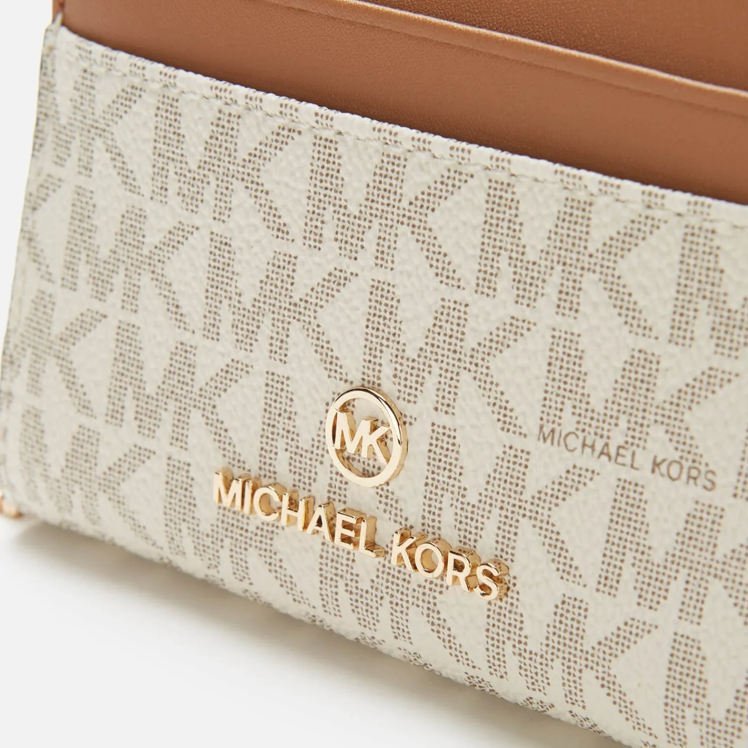 Purses And Cardholders*MICHAEL Michael Kors Women's Jet Set Wallet - Vanilla/Acrn