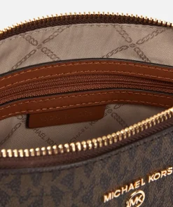 Crossbody Bags*MICHAEL Michael Kors Women's Jet Set Charm Large Dome Cross Body - Brown/Acorn