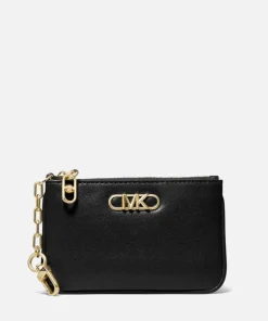 Purses And Cardholders*MICHAEL Michael Kors Michael Micheal Kors Parker Leather Key Card Holder