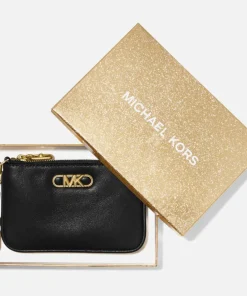 Purses And Cardholders*MICHAEL Michael Kors Michael Micheal Kors Parker Leather Key Card Holder