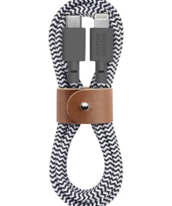 Home Accessories*Native Union Belt Cable 1.2M - Usb C - Lightning - Zebra