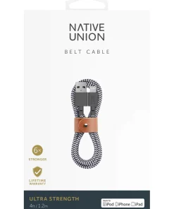 Tech Accessories*Native Union Belt Cable 1.2M - Zebra