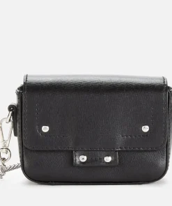 Shoulder Bags*Nunoo Women's Mini Honey Florence Lwg Leather Shoulder Bag - Black