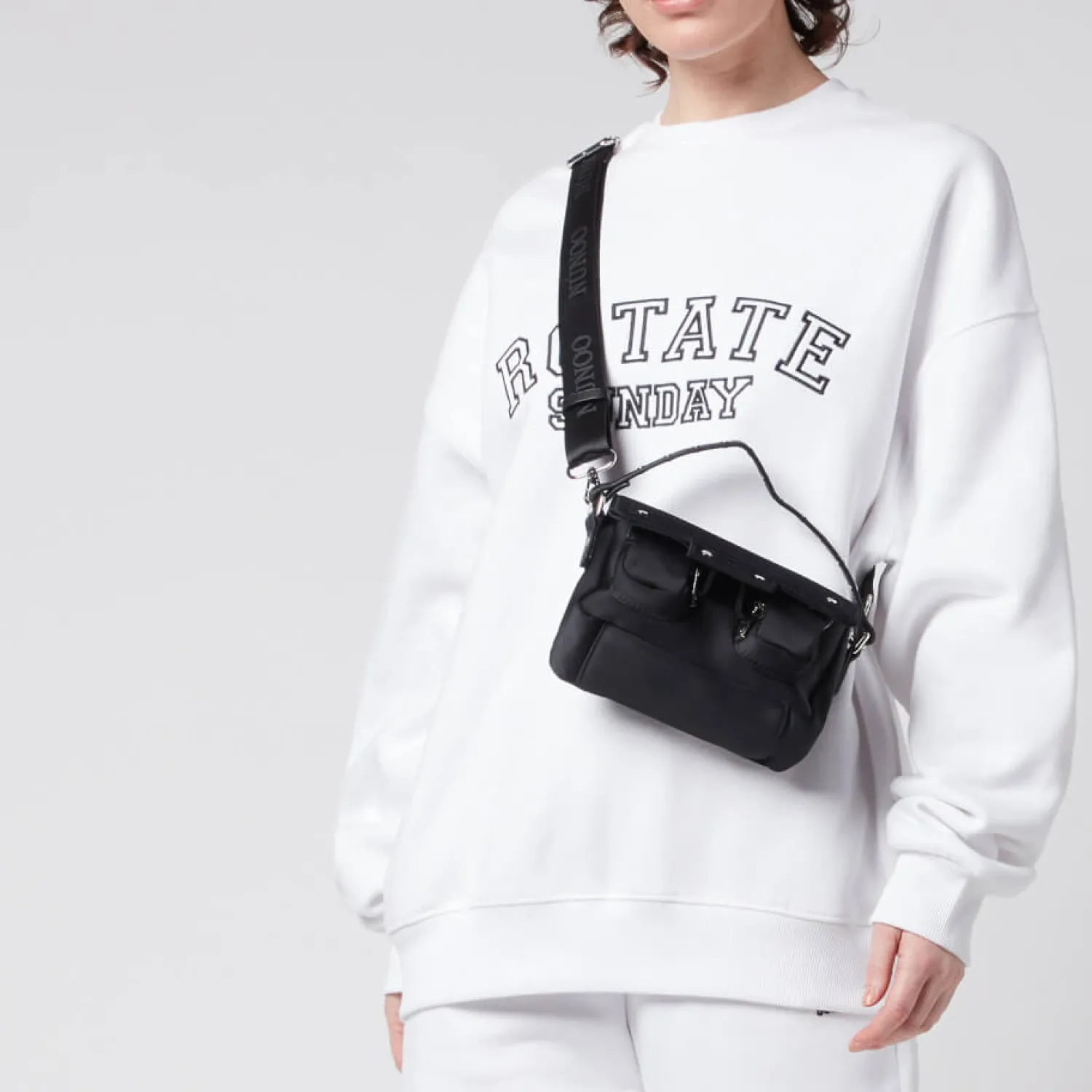 Shoulder Bags*Nunoo Women's Small Honey Sport - Black