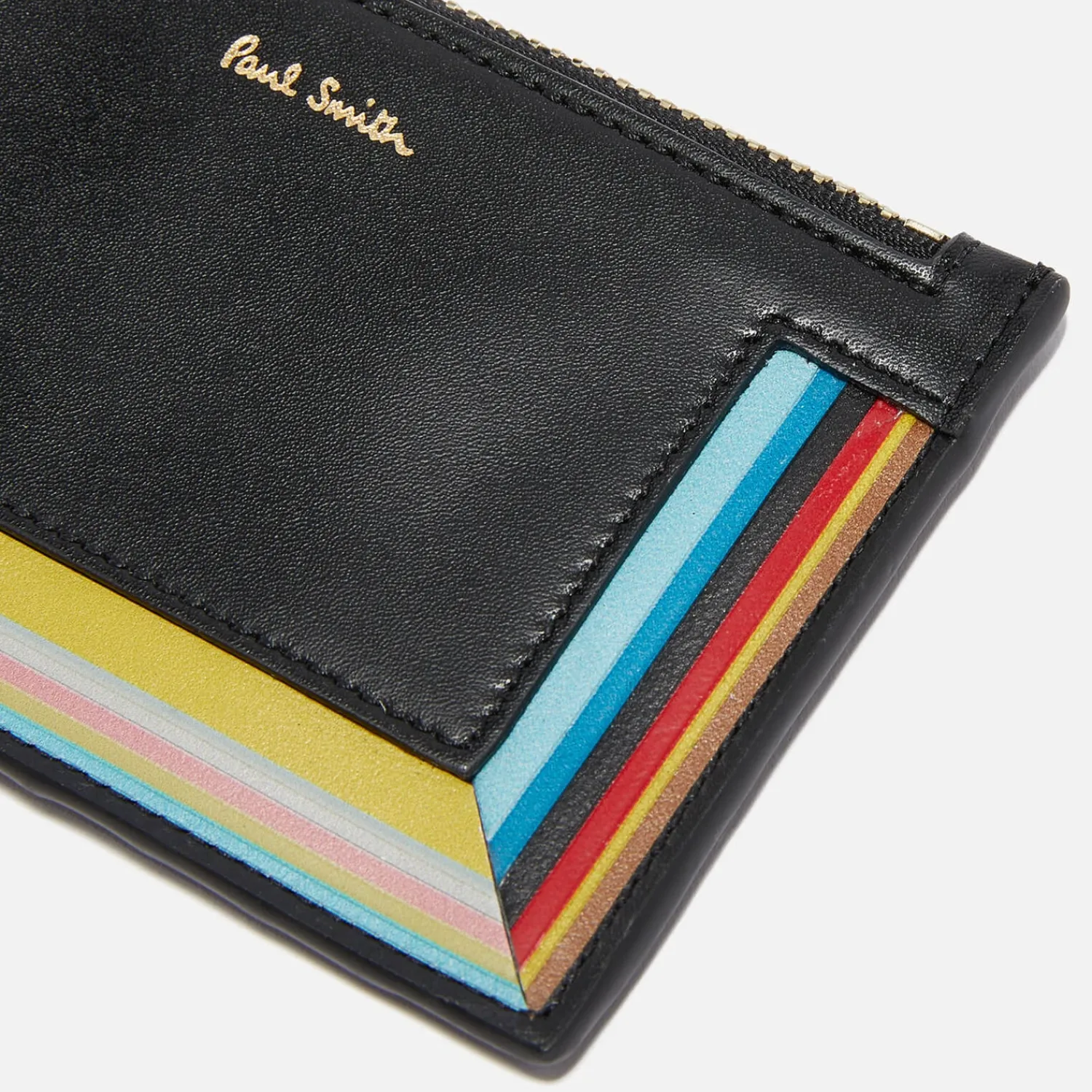 Purses And Cardholders*Paul Smith Stripe Zipped Leather Card Holder