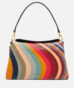Shoulder Bags*Paul Smith Swirl Leather Shoulder Bag
