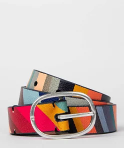 Belts*Paul Smith Women's Reversible Swirl Belt - Multicolour