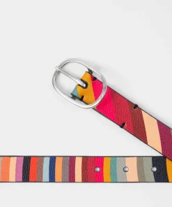 Belts*Paul Smith Women's Reversible Swirl Belt - Multicolour