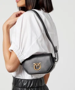 Crossbody Bags*Pinko Love Click Exagon Baby Vitello Leather Crossbody Bag