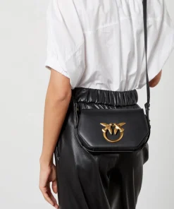 Mini Bags*Pinko Love Click Exagon Mini Vitello Leather Crossbody Bag