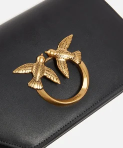 Mini Bags*Pinko Love Click Exagon Mini Vitello Leather Crossbody Bag