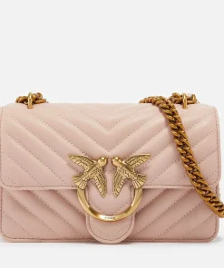 Mini Bags*Pinko Love One Mini Dc Quilted Leather Shoulder Bag