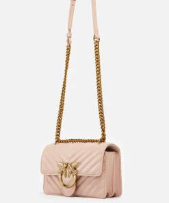 Mini Bags*Pinko Love One Mini Dc Quilted Leather Shoulder Bag
